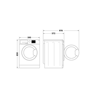 Máquina de Lavar Roupa HOTPOINT NWS7469WKSPT (1400 rpm - 7 Kg - Branco)