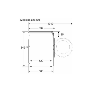 Máquina de Lavar Roupa BOSCH WGE03200ES (1200 rpm - 8 Kg - Branco)
