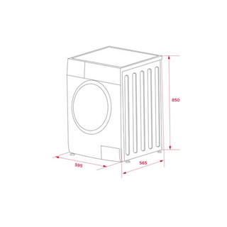 Máquina de Lavar Roupa TEKA WMK81050DSS (1500 rpm - 10 Kg - Dark Inox)