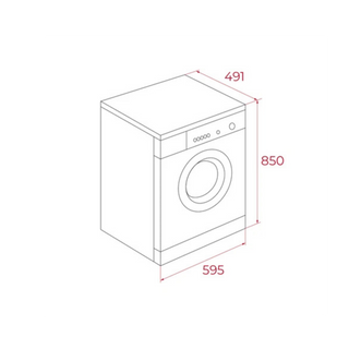 Máquina de Lavar Roupa TEKA WMK40840WH (1400 rpm - 8 Kg - Branco)