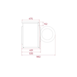 Máquina de Lavar Roupa TEKA WMK40840WH (1400 rpm - 8 Kg - Branco)